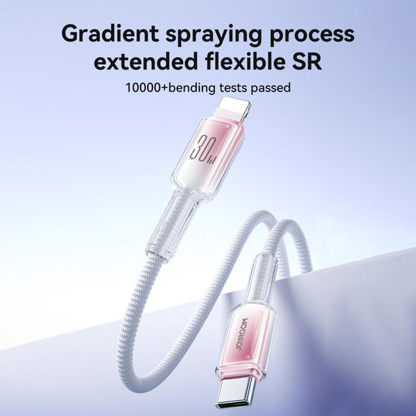 JOYROOM S-A42 Crystal-Clear Series Type-C to Lightning 30W Fast Charging Cable