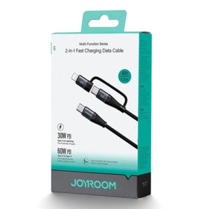 JOYROOM SA37-1T2 2-in-1 Type-C Fast Charging Data Cable