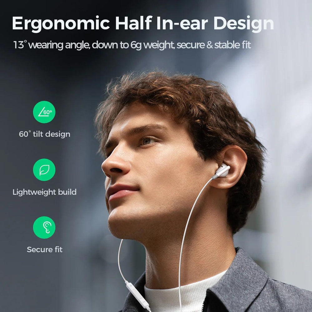JOYROOM Wired Half In Ear Earphones