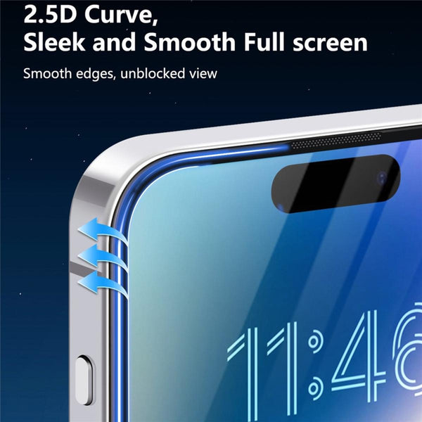 JOYROOM iPhone Tempered Glass Screen Protector (Clear HD+Dustproof)