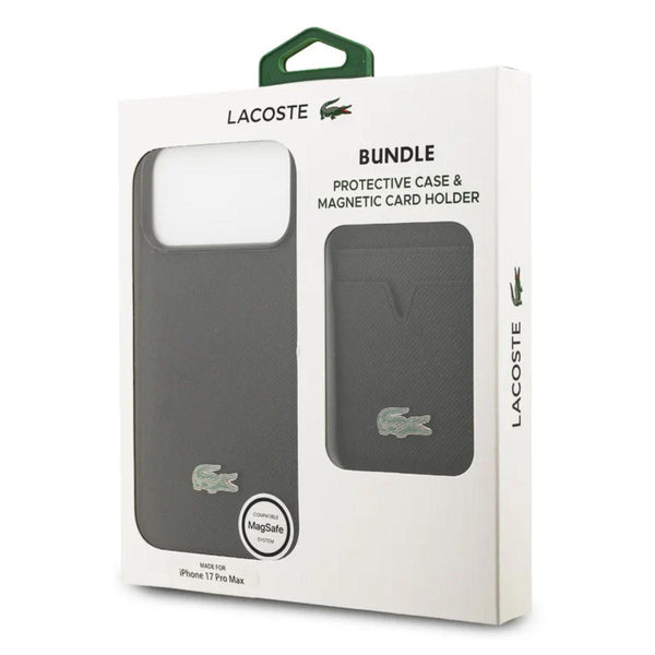 Lacoste MagSafe Case &amp; Card Wallet Set in PU Leather