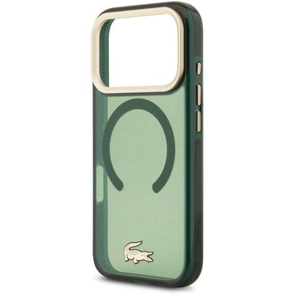 Lacoste MagSafe Frosted Case with Gold Logo
