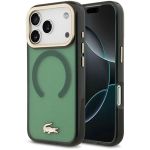Lacoste MagSafe Frosted Case with Gold Logo