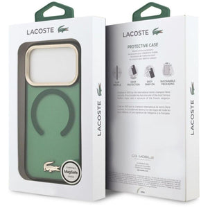 Lacoste MagSafe Frosted Case with Gold Logo