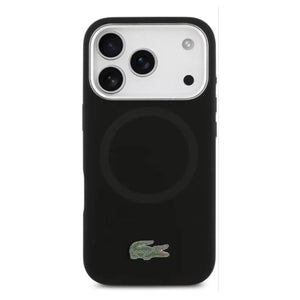 Lacoste MagSafe Silicone Case with Metal Logo