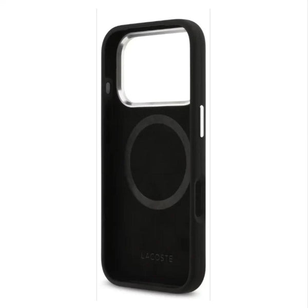 Lacoste MagSafe Silicone Case with Metal Logo