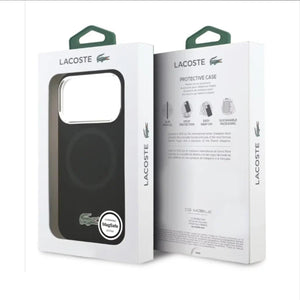 Lacoste MagSafe Silicone Case with Metal Logo