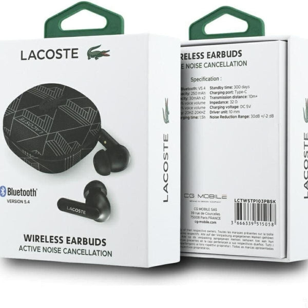 Lacoste Monogram TWS Bluetooth Earbuds