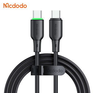 MCDODO CA-4770 65W Type-C to Type-C Data Cable with LED Light 1.2m