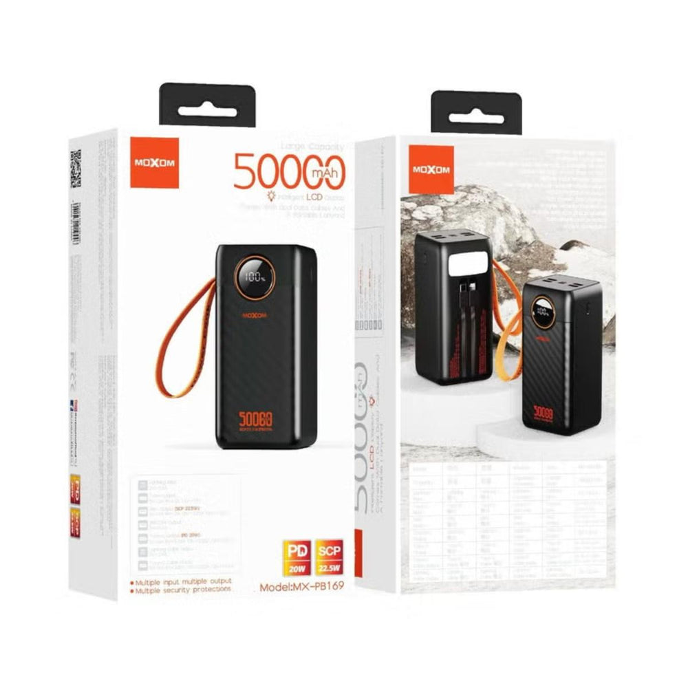 MOXOM MX-PB169 50000mAh High Capacity Fast Charging Power Bank