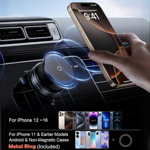Magnetic Car Phone Holder Ultra Vacuum Suction