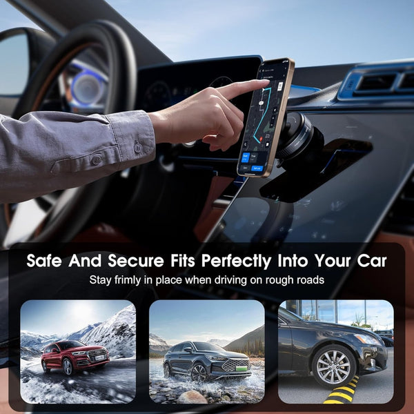 Magnetic Car Phone Holder Ultra Vacuum Suction