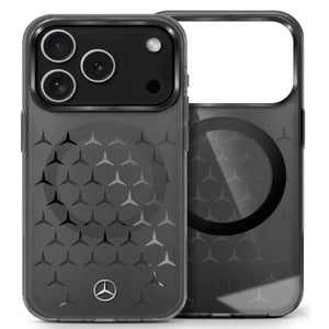 Mercedes iPhone Magsafe Case Star Pattern  Black Frosted