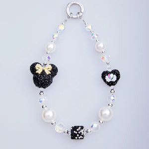 PICOCICI Mickey Bow Tie Love Angel Phone Charm