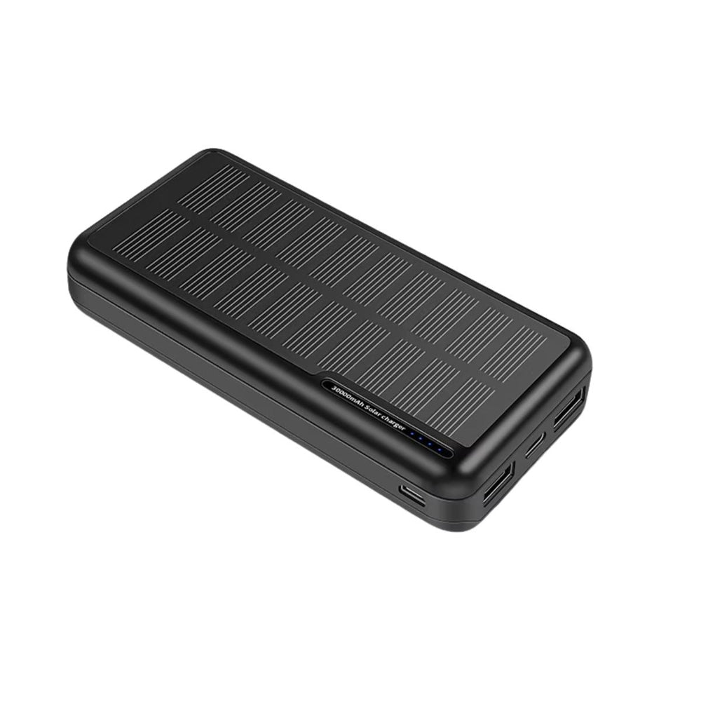PS-159 30000mAh Solar Power Bank with Built-in Cables