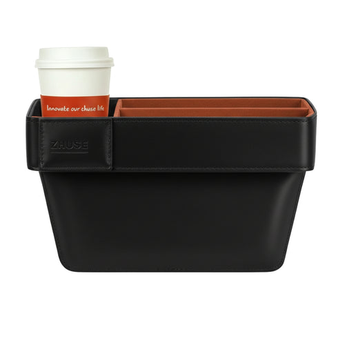 Premium Leather Car Seat Gap Organizer