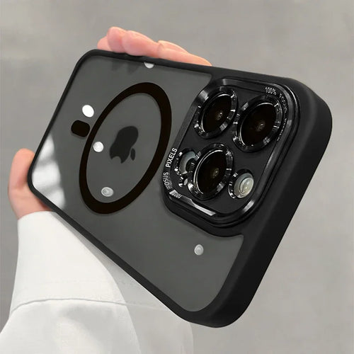 iPhone Clear Luxurious with Camera Lens MagSafe Case