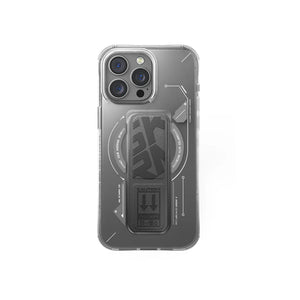 SKINARMA HELIO Mag-Charge iPhone Case with Grip-Stand - Gray 15Pro