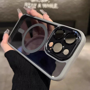 iPhone Clear Luxurious with Camera Lens MagSafe Case