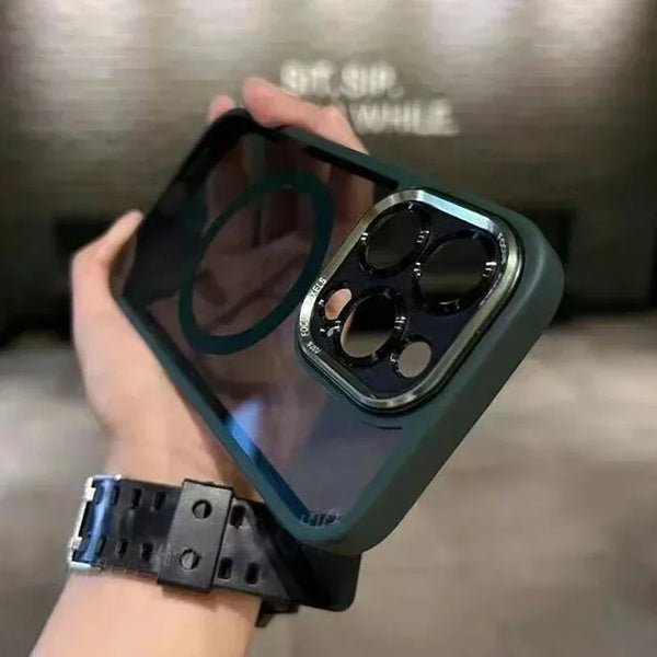 iPhone Clear Luxurious with Camera Lens MagSafe Case