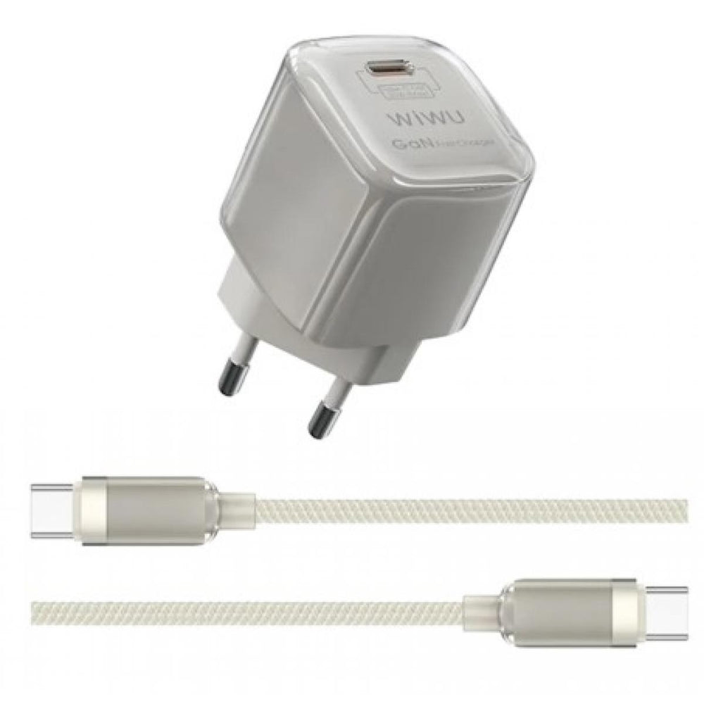 WIWU Jello GaN Charger with C-C Cable Wi-U016