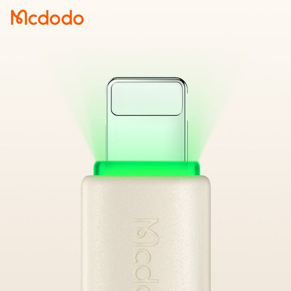 MCDODO CA-4760 36W Type-C to Lightning Data Cable with LED Light 1.2m
