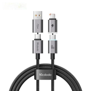 MCDODO CA-6560  4-in-1 Lighting Data Cable 1.2M with Magnetic Ends for Tidy Storag
