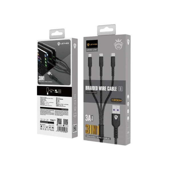 LENYES 4in1 Fast Charging Cable LC961