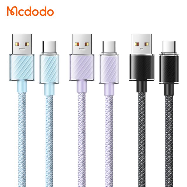 MCDODO CA-3650 Type-C 6A Transparent Data Cable 1.2m