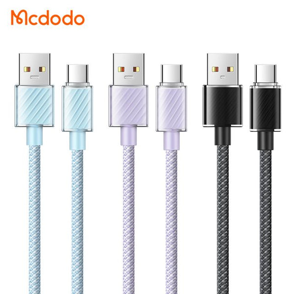 MCDODO CA-3650 Type-C 6A Transparent Data Cable 1.2m
