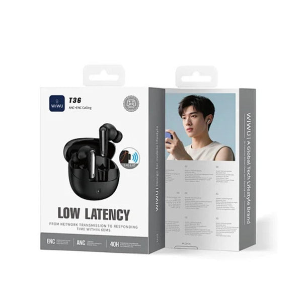 WIWU T36 Gaming Wireless Earbuds with ANC & Low Latency