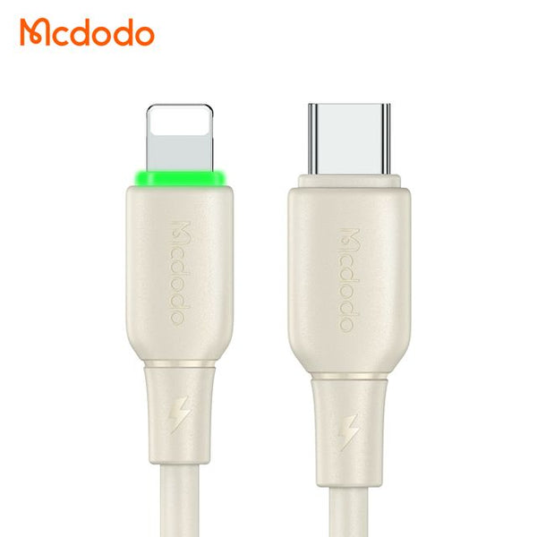 MCDODO CA-4760 36W Type-C to Lightning Data Cable with LED Light 1.2m
