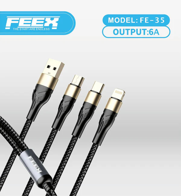 FEEX FE-35 3-in-1 USB Cable