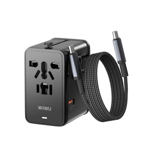 WiWU 45W Universal Travel Plug Adapter & Power Hub