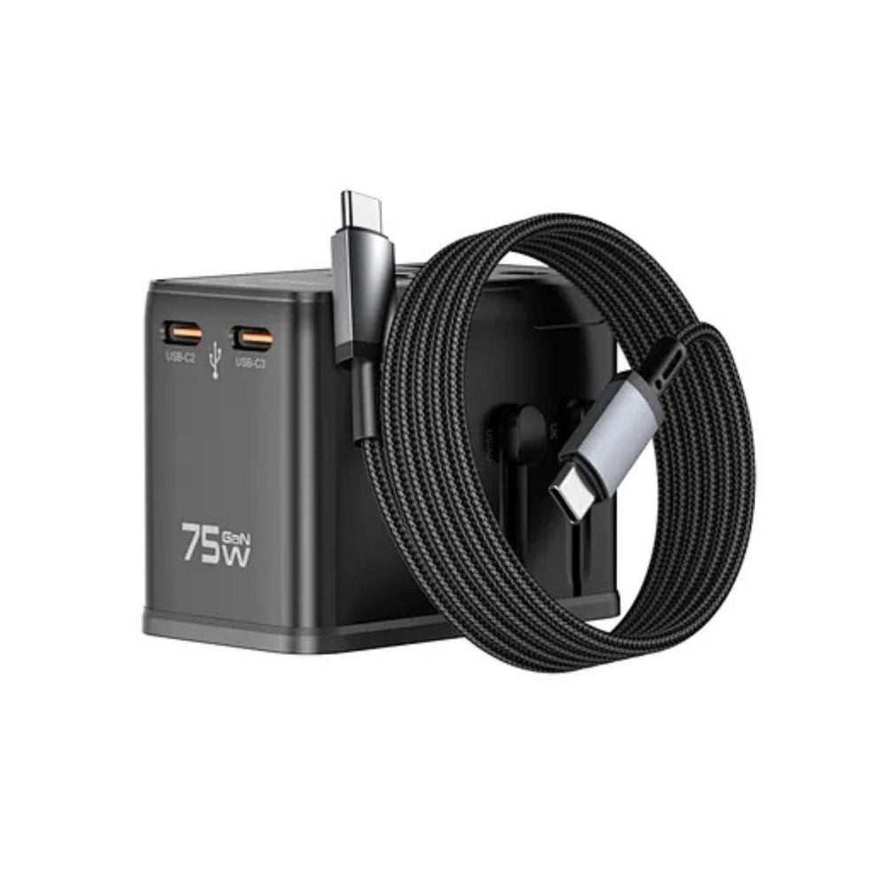 WiWU 75W Universal Travel Plug Adapter & Ultimate Power Hub