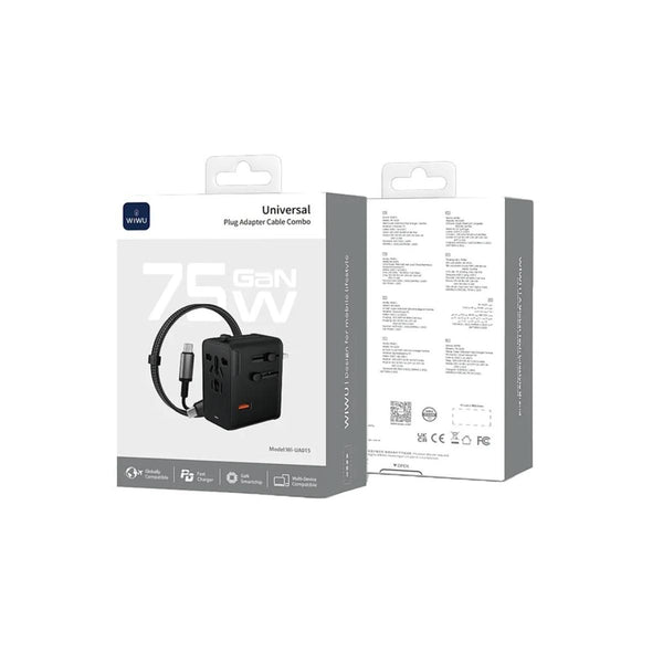WiWU 75W Universal Travel Plug Adapter & Ultimate Power Hub