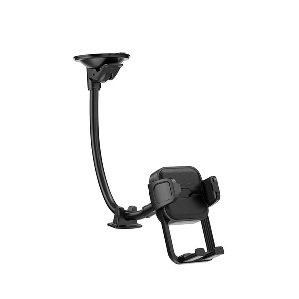 WiWU Gentleman Car Mount Wi-CH061 Wi-CH061 Long, Fully Flexible Gooseneck Arm  Vibration-Resistant Steel Wire Core  Powerful Suction Cup Base  360° Rotatable for Perfect Viewing