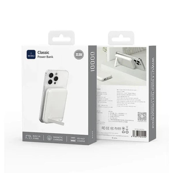 WiWU Classic Stand 10000mAh Magnetic Wireless Power Bank