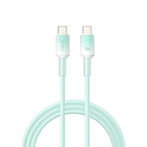 WiWU Crystal Clear 60W USB-C to USB-C Silicone Cable