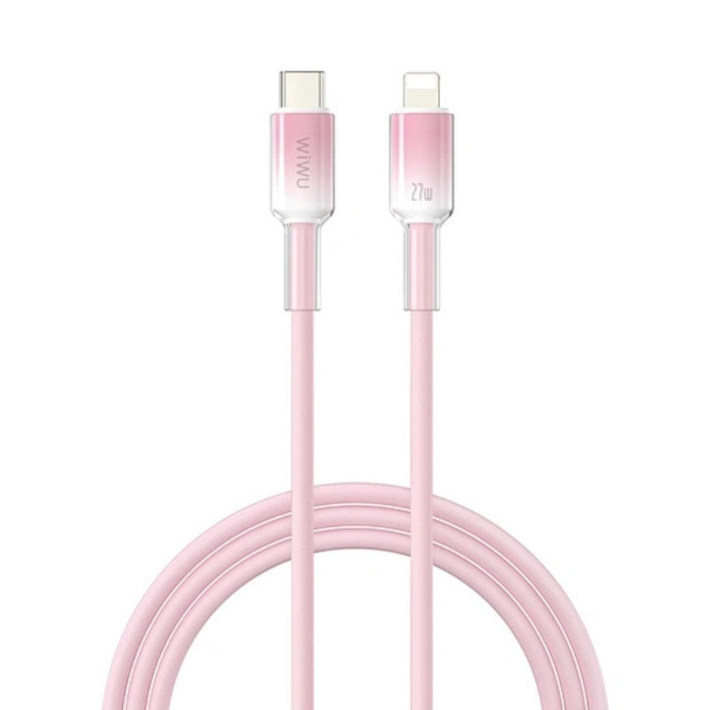  WiWU Crystal Clear Silicone USB-C to Lightning Cable