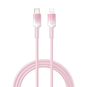  WiWU Crystal Clear Silicone USB-C to Lightning Cable