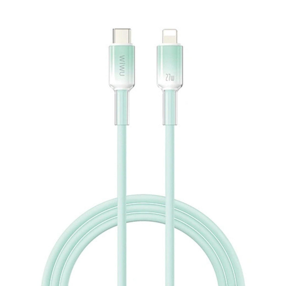  WiWU Crystal Clear Silicone USB-C to Lightning Cable