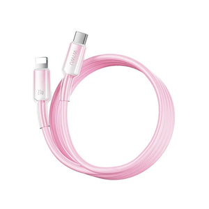  WiWU Crystal Clear Silicone USB-C to Lightning Cable