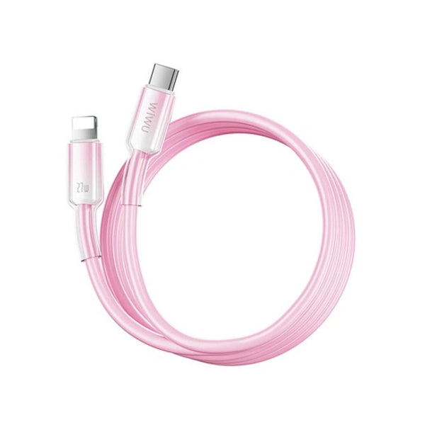 WiWU Crystal Clear Silicone USB-C to Lightning Cable