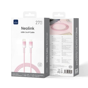  WiWU Crystal Clear Silicone USB-C to Lightning Cable