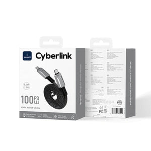 WiWU Cyberlink 100W Magnetic USB-C to USB-C Cable