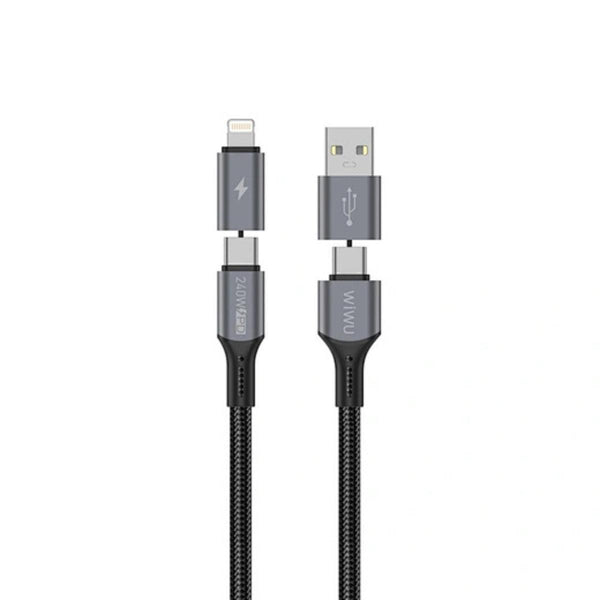 WiWU Cyberlink Magnetic USB-C to Lightning Cable