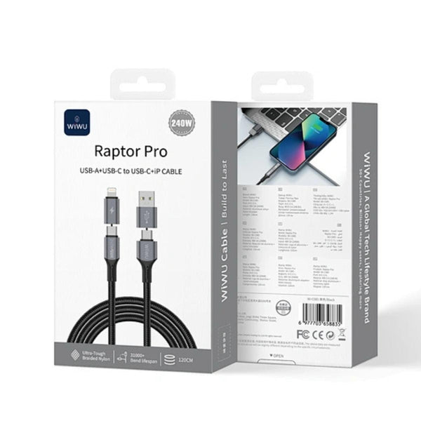 WiWU Cyberlink Magnetic USB-C to Lightning Cable