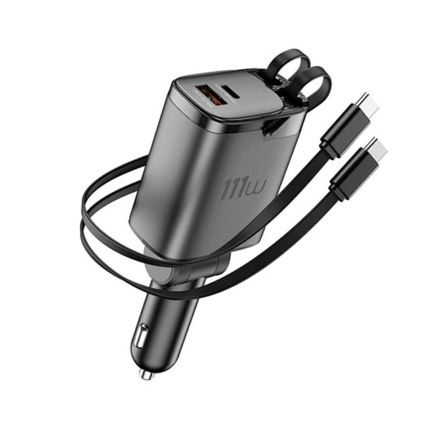 WiWU Helix Pro 111W Retractable Car Charger Wi-CC034