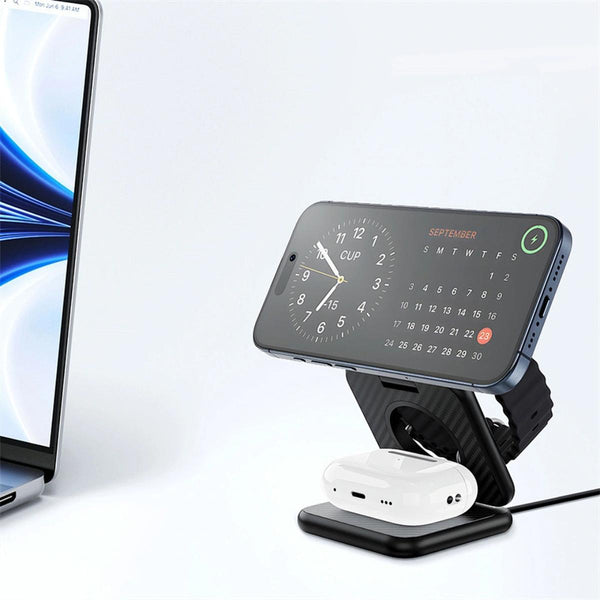 WiWU Kevlar 3-in-1 Wireless Charging Station
